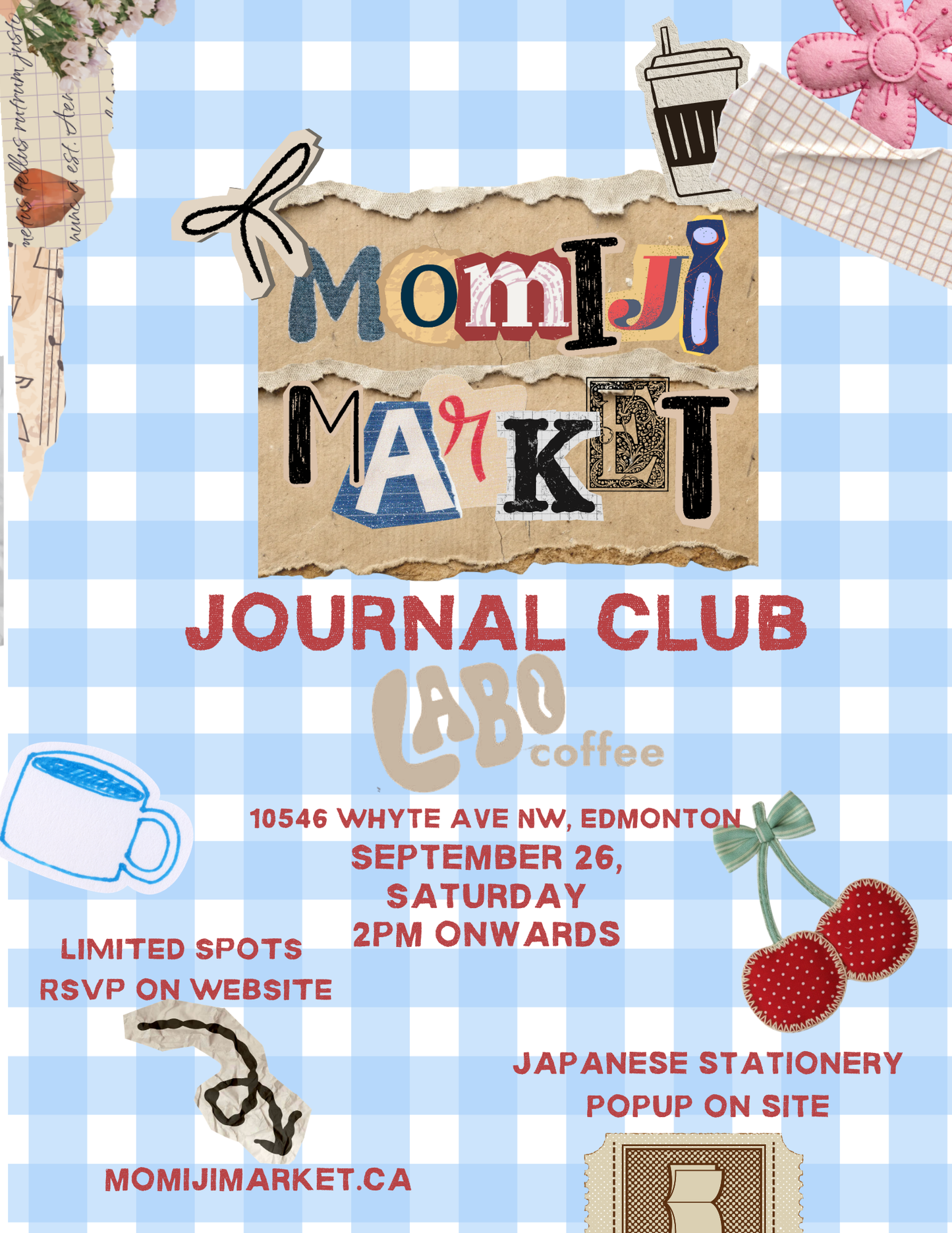 Momiji Market Journaling Club RSVP [ALL LOCATIONS]
