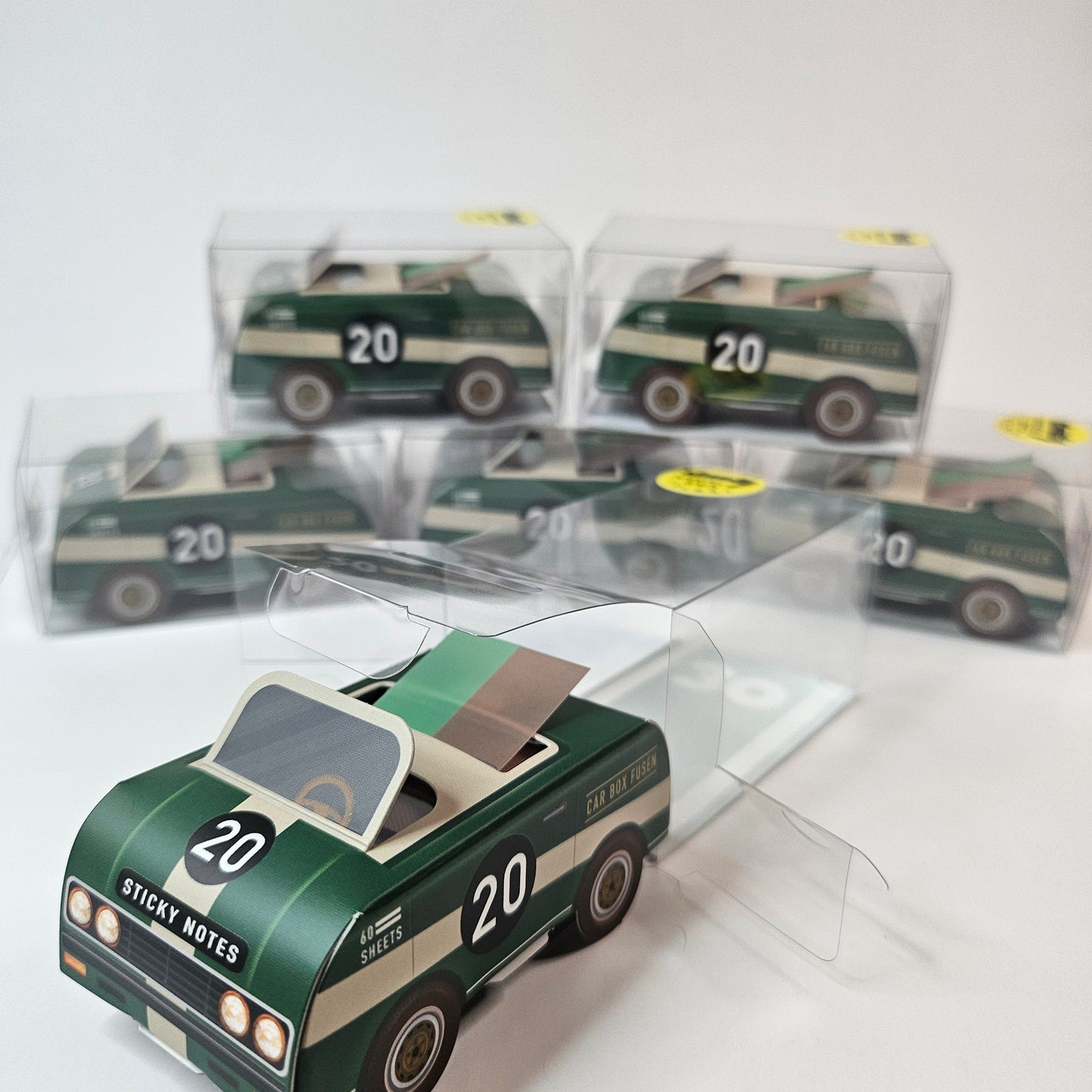 Green Sport Car Sticky Notes