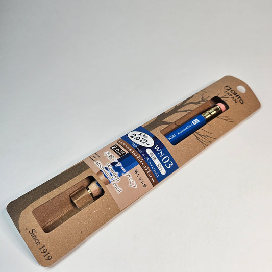 OHTO Mechanical pencil with wooden shaft WN03 2.0mm (Blue)