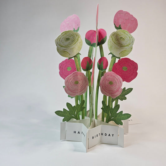 Ranunculus Pop-up Card