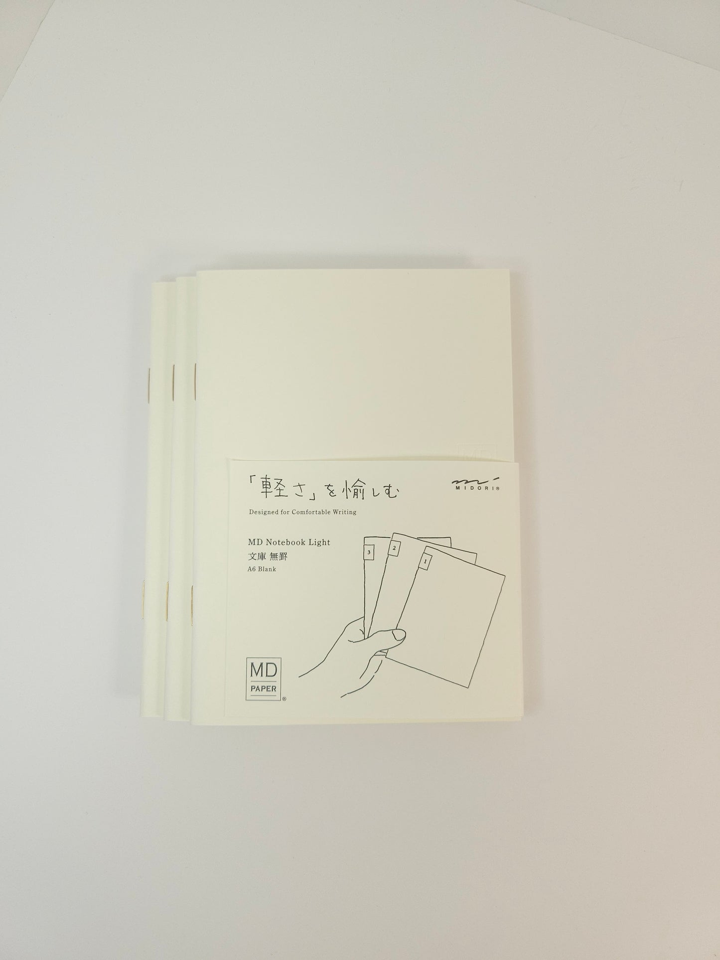 MD NOTEBOOK LIGHT <A6> Blank (pack of 3)